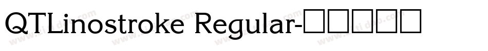 QTLinostroke Regular字体转换